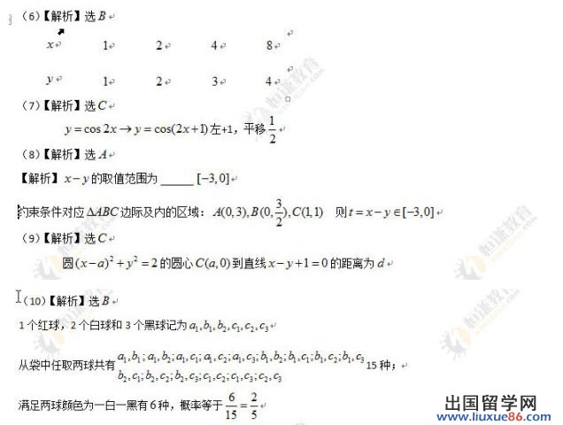 ★2012安徽高考文科数学真题和参考答案[4]_高