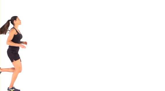 6,手臂自然弯曲,相互前后交替摆动,切勿太高或太低,从而影响速度