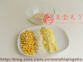 蔬菜玉米麦片粥