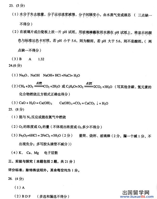 2013山东莱芜中考化学试卷及答案（图片版）