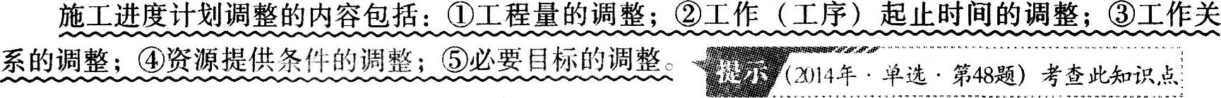 施工管理2016年重难点:施工进度控制的任务