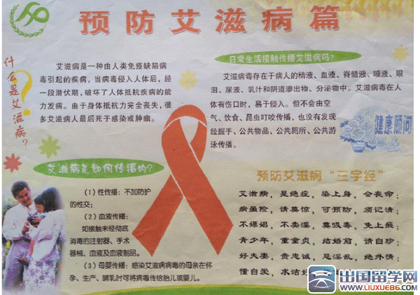 ★预防艾滋病手抄报图片大全_手抄报版面设计