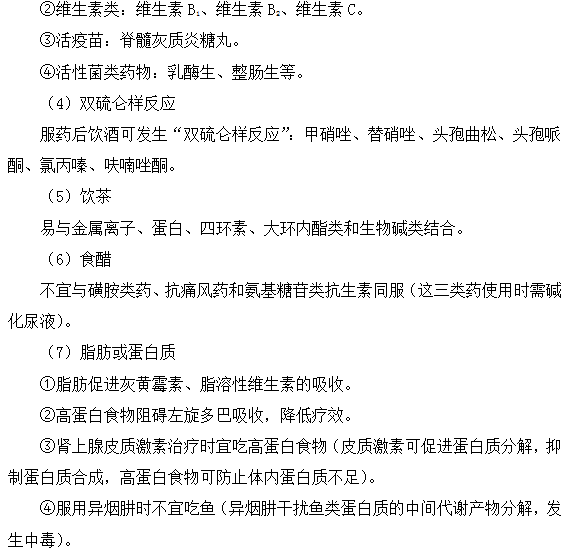 2019执业药师《药学综合知识》常考知识点(13)