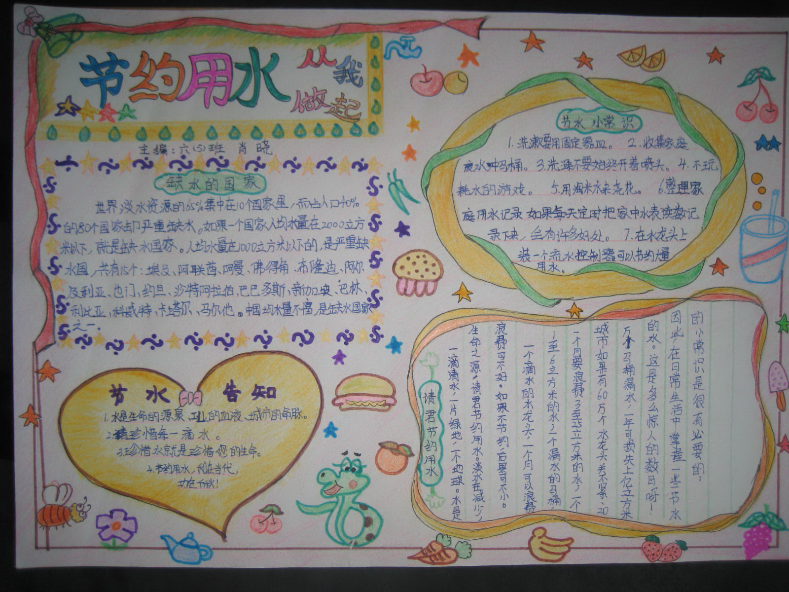 节约用水手抄报:家庭节水妙招   [节约用水手抄报]   [节约用水手抄报]   节约用水手抄报资料:节水标语