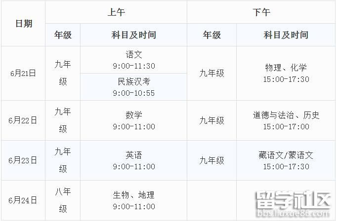 2021年青海海西中考时间 2021年青海海西中考时间