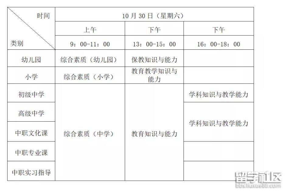 福建中小学教师资格考试时间 福建中小学教师资格考试时间