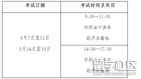 内蒙古2022初级会计职称考试时间 内蒙古2022初级会计职称考试时间