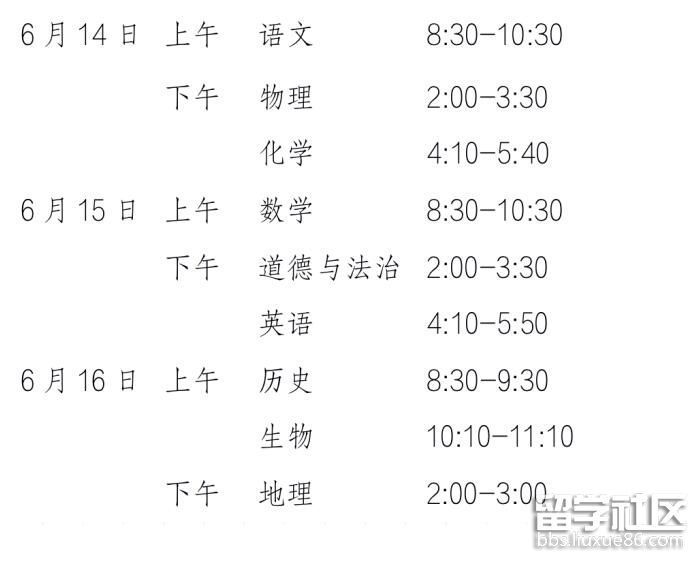 山东烟台2022中考时间及科目 山东烟台2022中考时间及科目